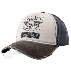 Women's Retro Washed Denim Baseball Cap