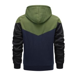 Men's Hoodie Patchwork Color Sweater