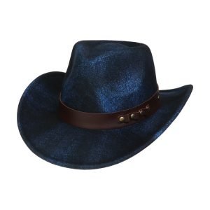 Western Cowboy Hat Felt Outdoor Sun Shade Top Hat Retro Jazz